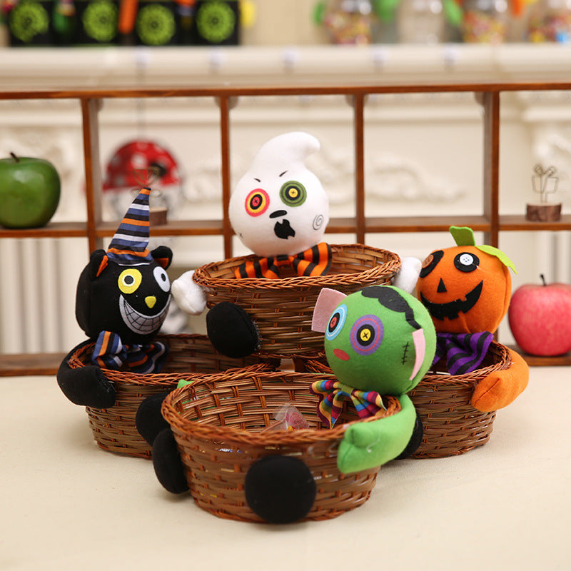 Woven Halloween Candy Cookie Basket