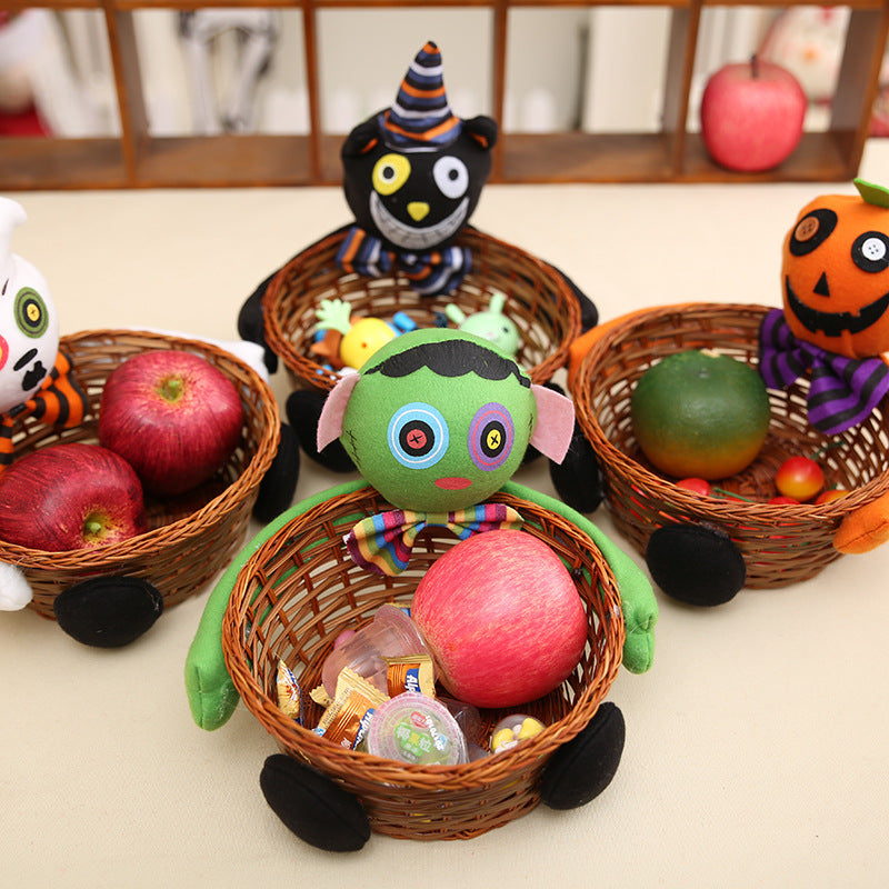 Woven Halloween Candy Cookie Basket