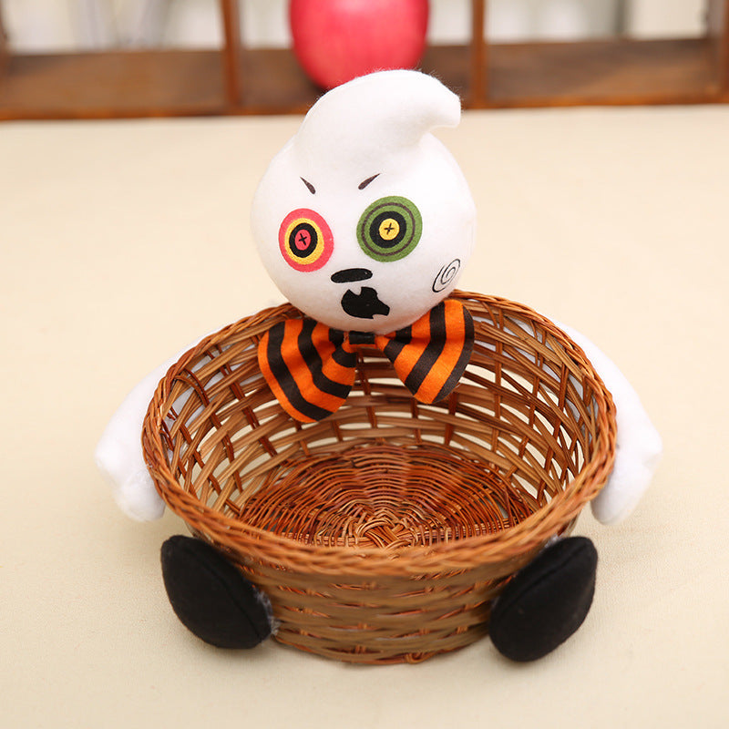 Woven Halloween Candy Cookie Basket