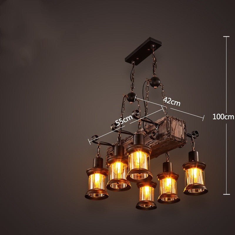 Bar American Chandelier Retro Chandelier Creative Lamp