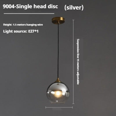 Dining Room Chandelier Bedroom Bedside Glass Chandelier